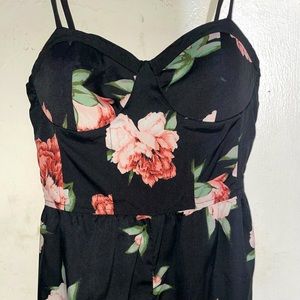 Floral Corset top Jumpsuit